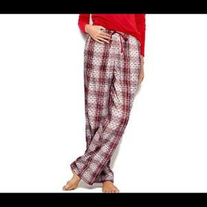 Victoria Secret plaid red pajamas pants NWT sz XL